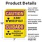 Signmission Radiation & Laser Sign, 10 in H x 7 in W, Plastic, Rectangle OS-2PACK-CR-P-710-L-10199 - alternate 6